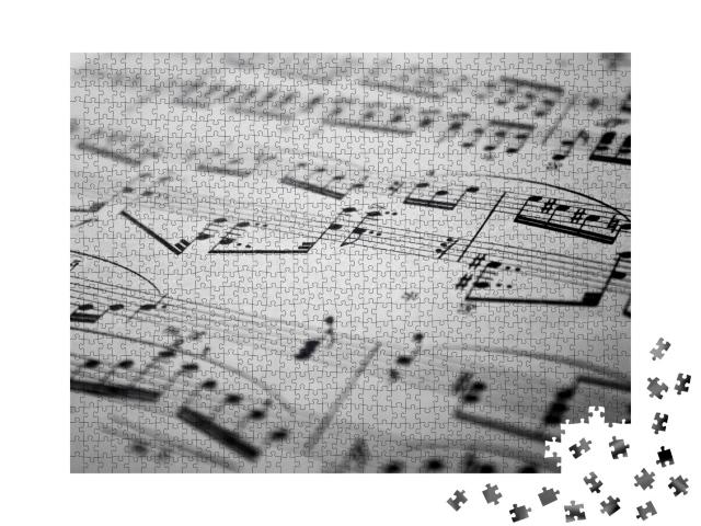 Puzzle de 1000 pièces « Partitions de musique »