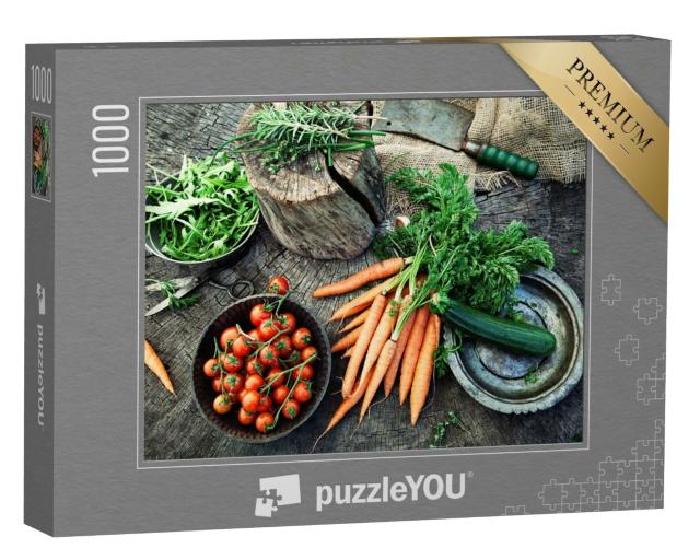 Puzzle de 1000 pièces « Légumes frais du jardin »