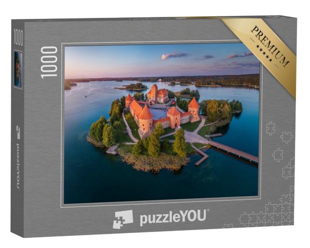 Puzzle de 1000 pièces « Château de Trakai sur le lac Galve, Lituanie »