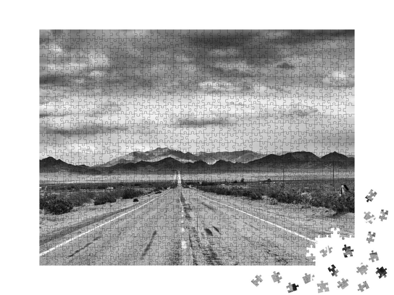 Puzzle de 1000 pièces « Route 66 historique le long du désert de Mojave »