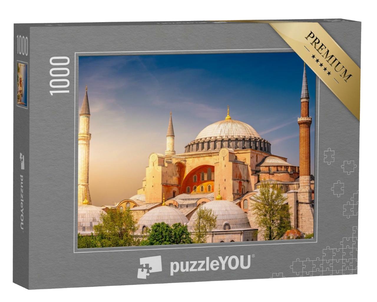 Puzzle de 1000 pièces « L'impressionnante basilique Sainte-Sophie, célèbre symbole d'Istanbul »