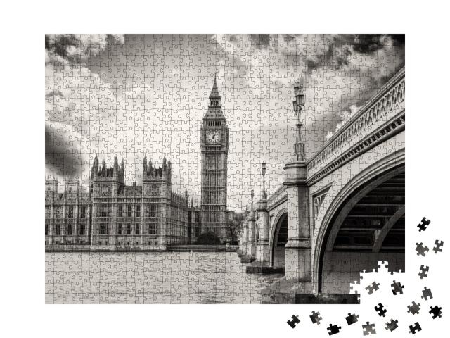 Puzzle de 1000 pièces « Der Big Ben und Palace of Westminster, Londres »