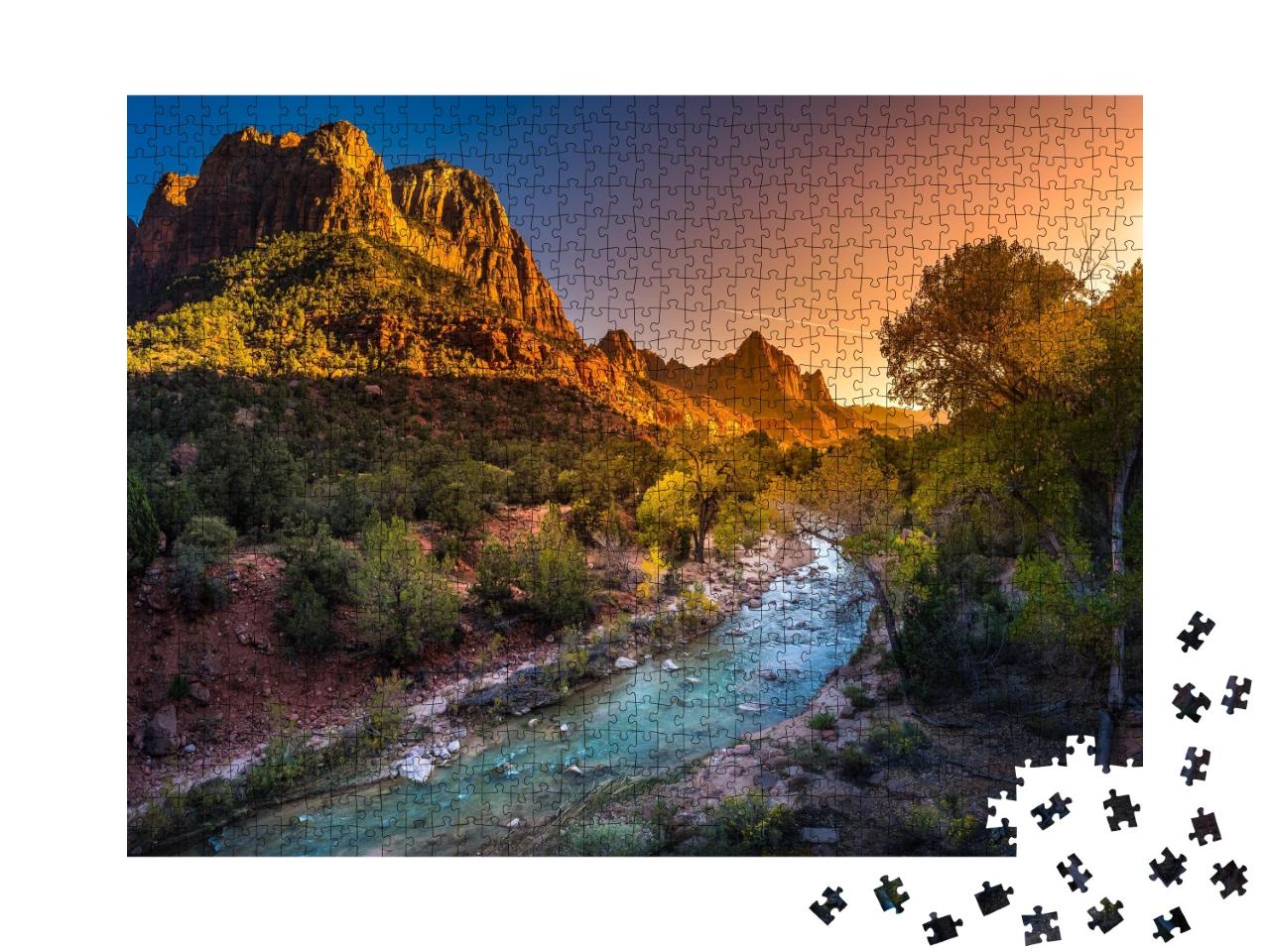 Puzzle de 1000 pièces « Automne dans le parc national de Zion, Utah, États-Unis »
