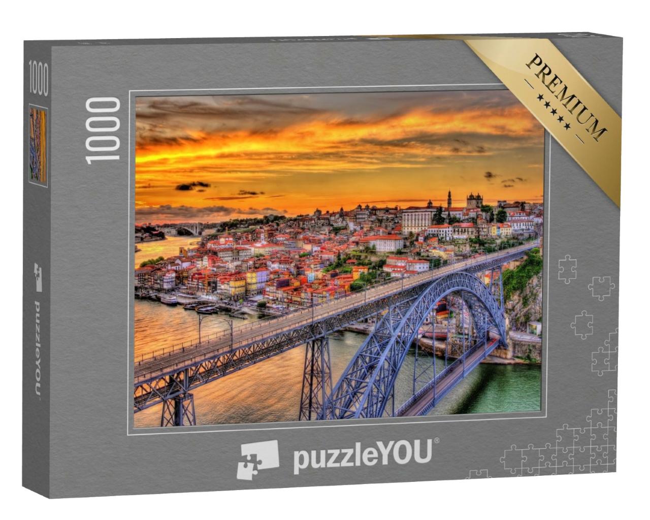 Puzzle de 1000 pièces « Porto avec le pont Dom-Luis, Portugal »