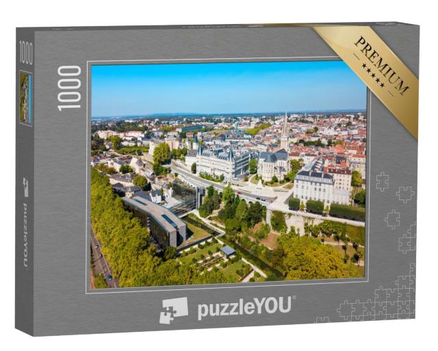 Puzzle de 1000 pièces « Pau, commune et capitale des Pyrénées-Atlantiques dans la région Nouvelle Aquitaine, France »
