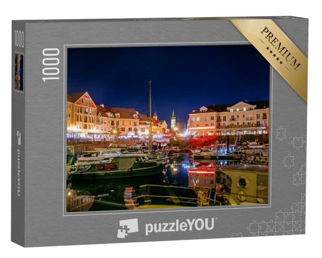 Puzzle de 1000 pièces « Port de Cergy de nuit, Cergy, France »
