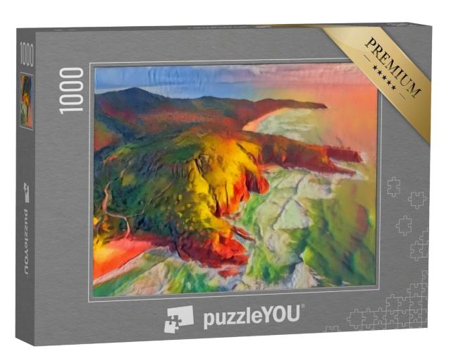 Puzzle de 1000 pièces « dans le style artistique de Franz Marc - Noosa National Park - Collection de puzzles Artistes & Peintures »