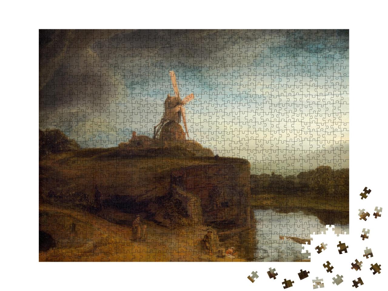 Puzzle de 1000 pièces « Rembrandt - Le moulin »