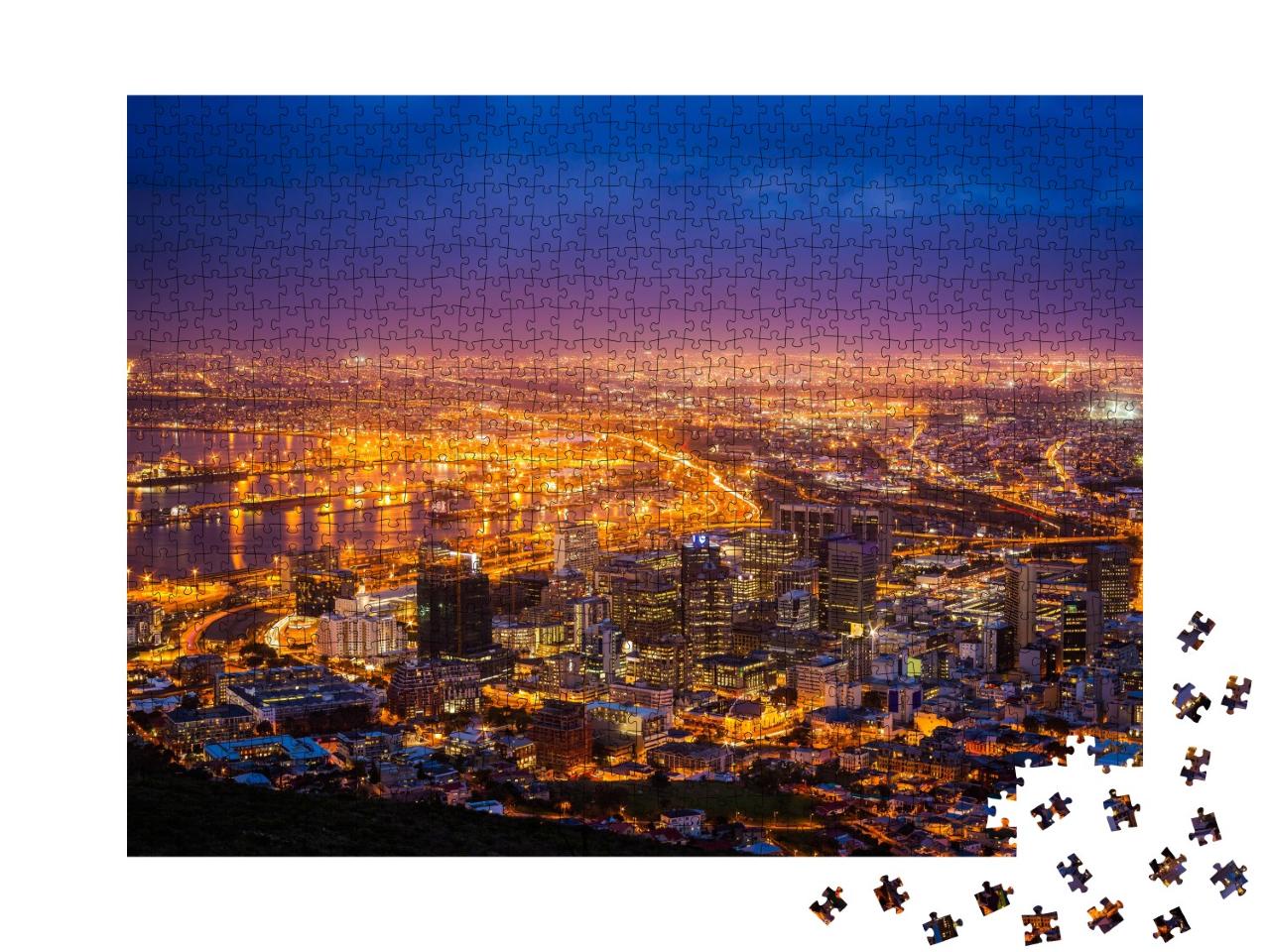 Puzzle de 1000 pièces « Vue de Cape Town au petit matin, Afrique du Sud »