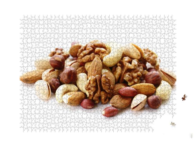 Puzzle de 1000 pièces « noix de cajou, pistaches, noisettes, noix, amandes »