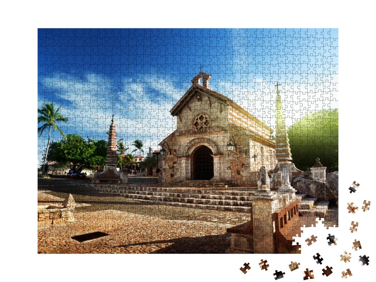 Puzzle de 1000 pièces « Village d'Altos de Chavon, République dominicaine »
