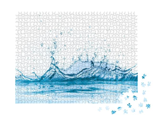 Puzzle de 1000 pièces « Éclaboussures d'eau »
