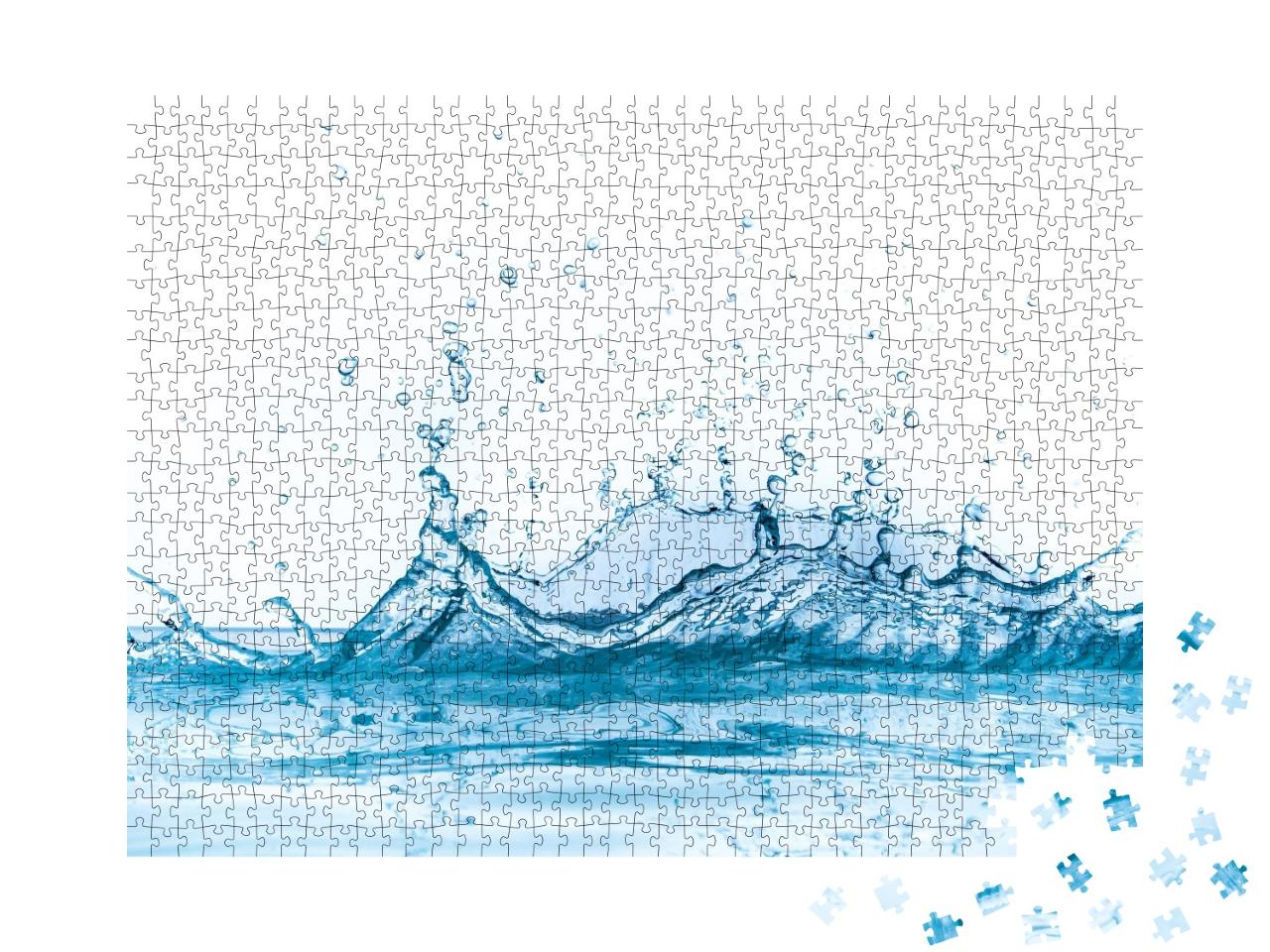 Puzzle de 1000 pièces « Éclaboussures d'eau »