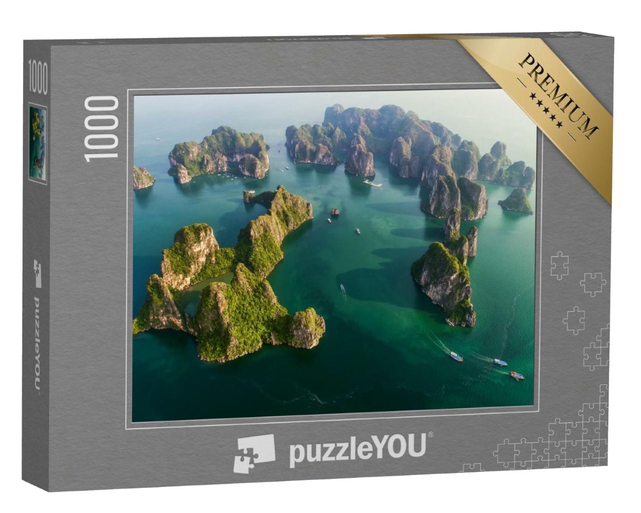Puzzle de 1000 pièces « Magnifique baie d'Halong, Vietnam, Asie du Sud-Est. Patrimoine mondial de l'UNESCO »