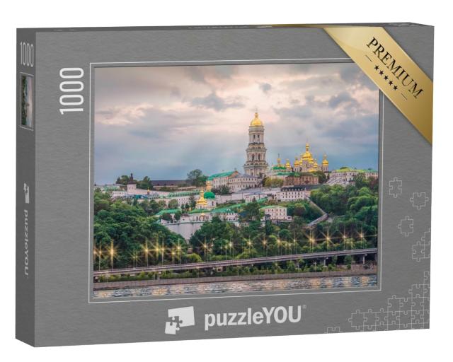 Puzzle de 1000 pièces « Pechersk Lawra : le monastère troglodyte de Kiev, Ukraine »