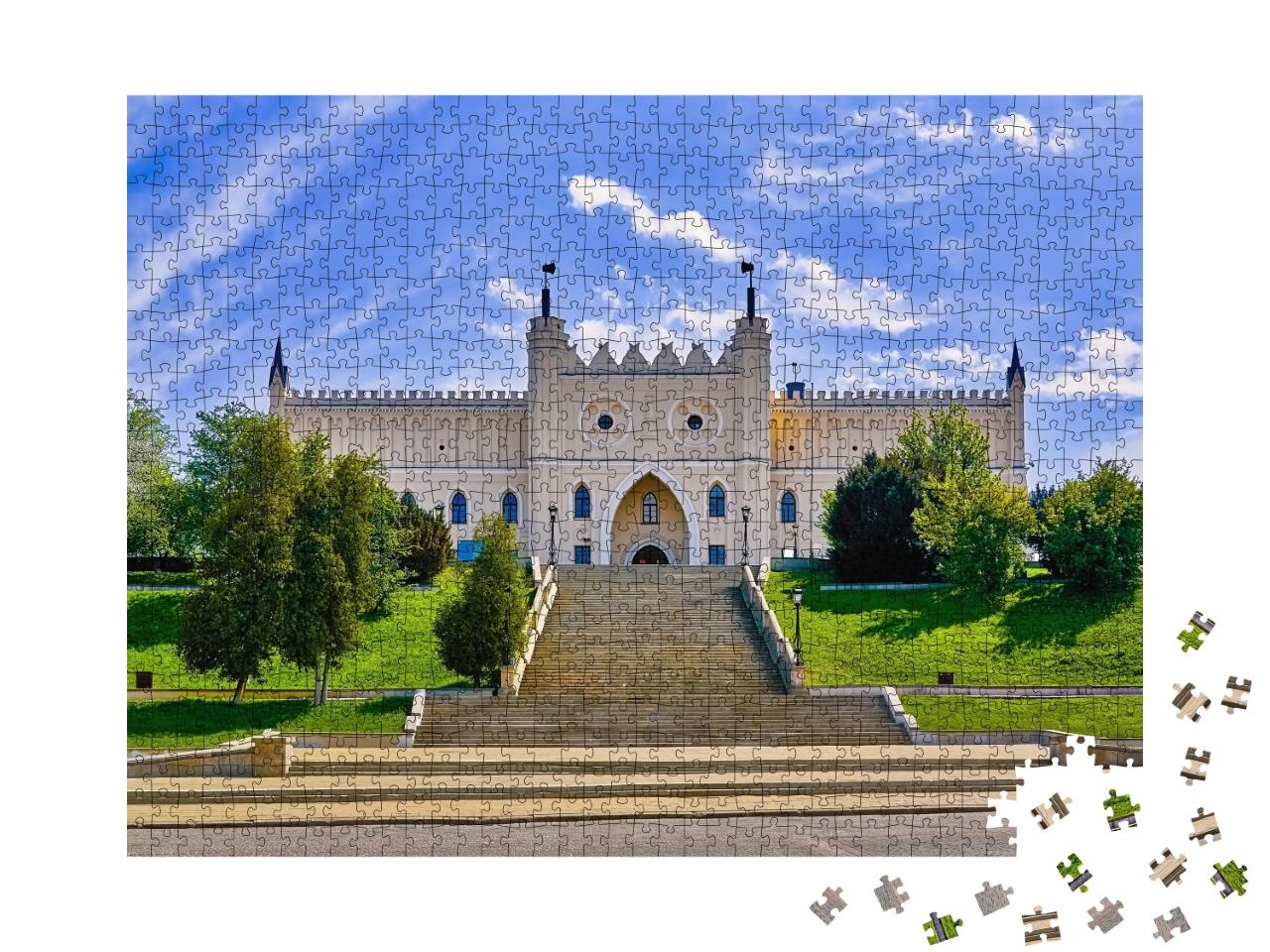 Puzzle de 1000 pièces « Château de Lublin : entrée principale de style néogothique »