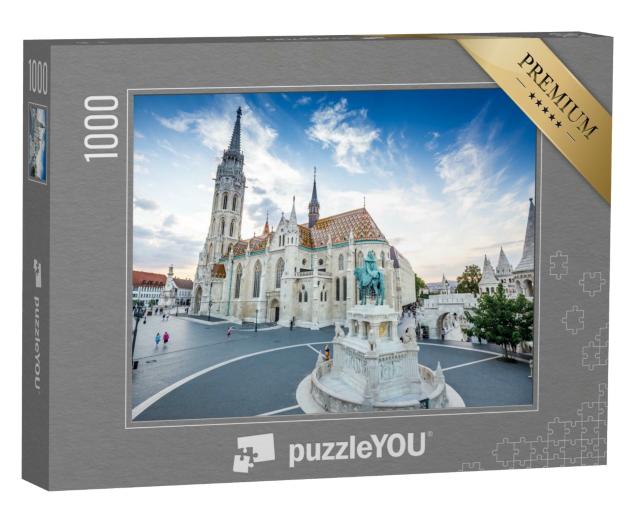 Puzzle de 1000 pièces « Bastion des pêcheurs et église Matthias à Budapest, Hongrie »
