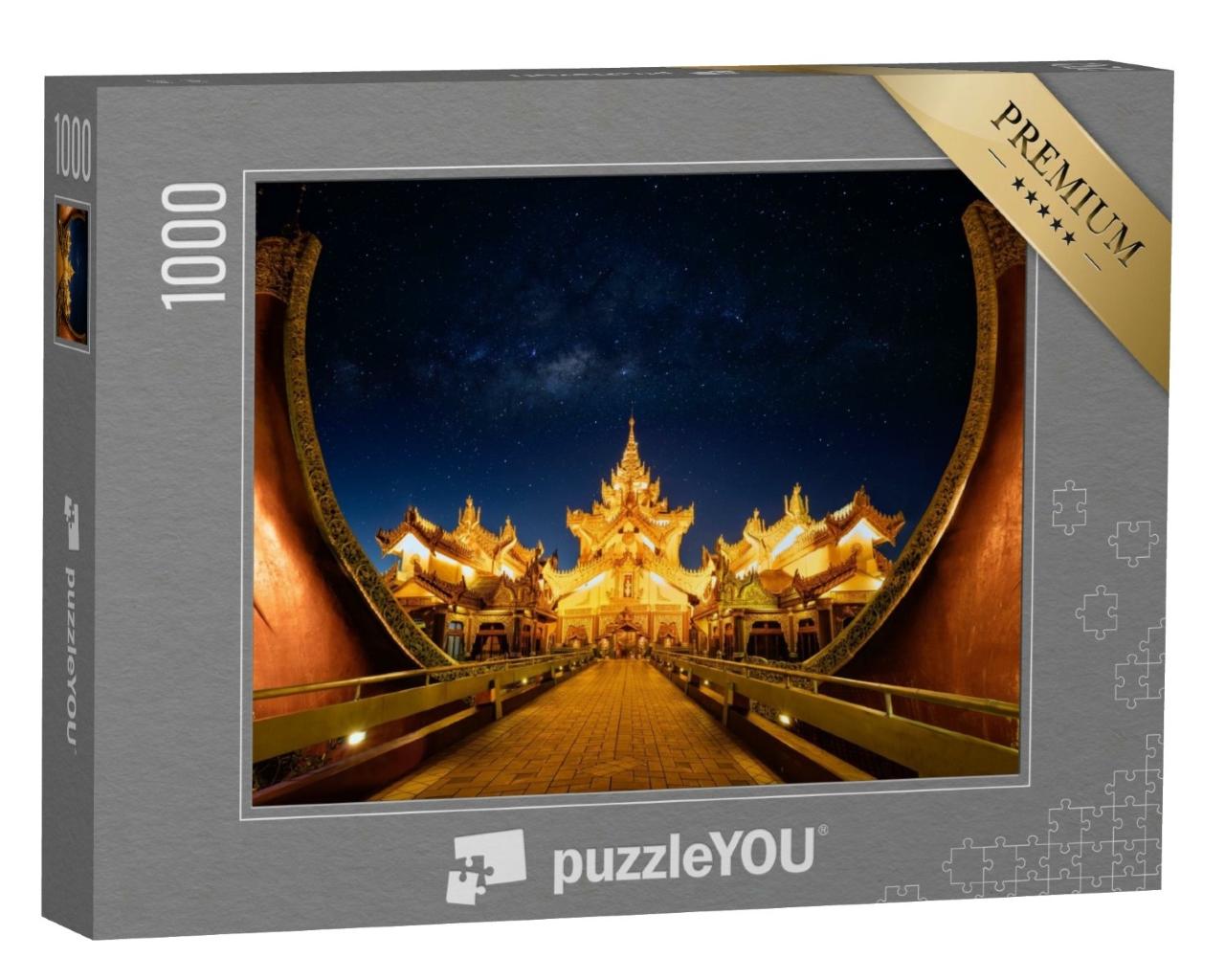 Puzzle de 1000 pièces « Fascinant palais Karaweik, Yangon, Myanmar »