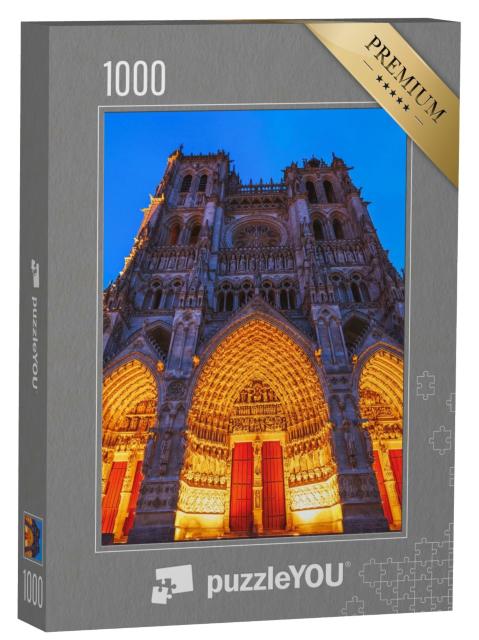 Puzzle de 1000 pièces « Cathédrale Notre-Dame d'Amiens. Amiens, Nord-Pas-de-Calais-Picardie, France. »