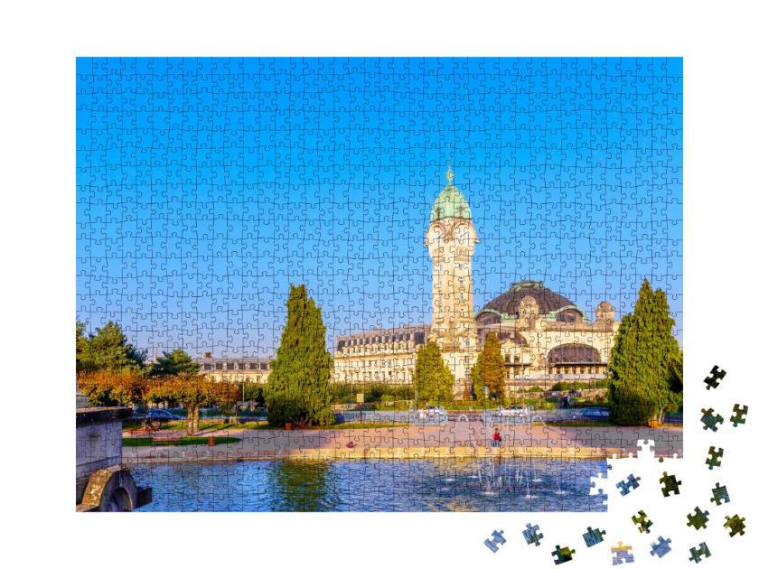 Puzzle de 1000 pièces « Limoges-Bénédictins - la gare centrale de Limoges »