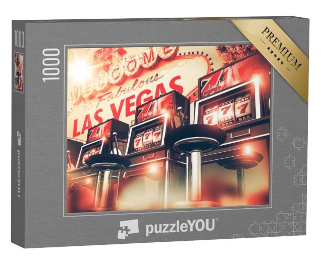 Puzzle de 1000 pièces « Bandits manchots à Las Vegas »