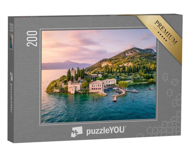 Puzzle de 200 pièces « Punta San Vigilio sur le lac de Garde, Italie »