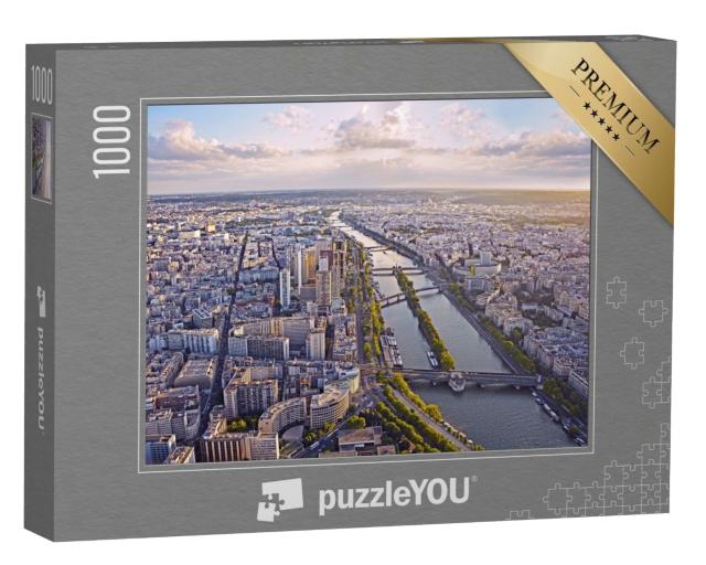 Puzzle de 1000 pièces « Paris le soir avec la Tour Eiffel »