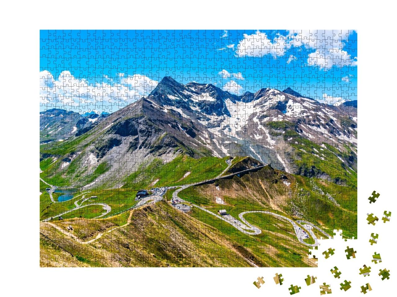 Puzzle de 1000 pièces « Route alpine du Grossglockner dans les Hohe Tauern, Autriche »