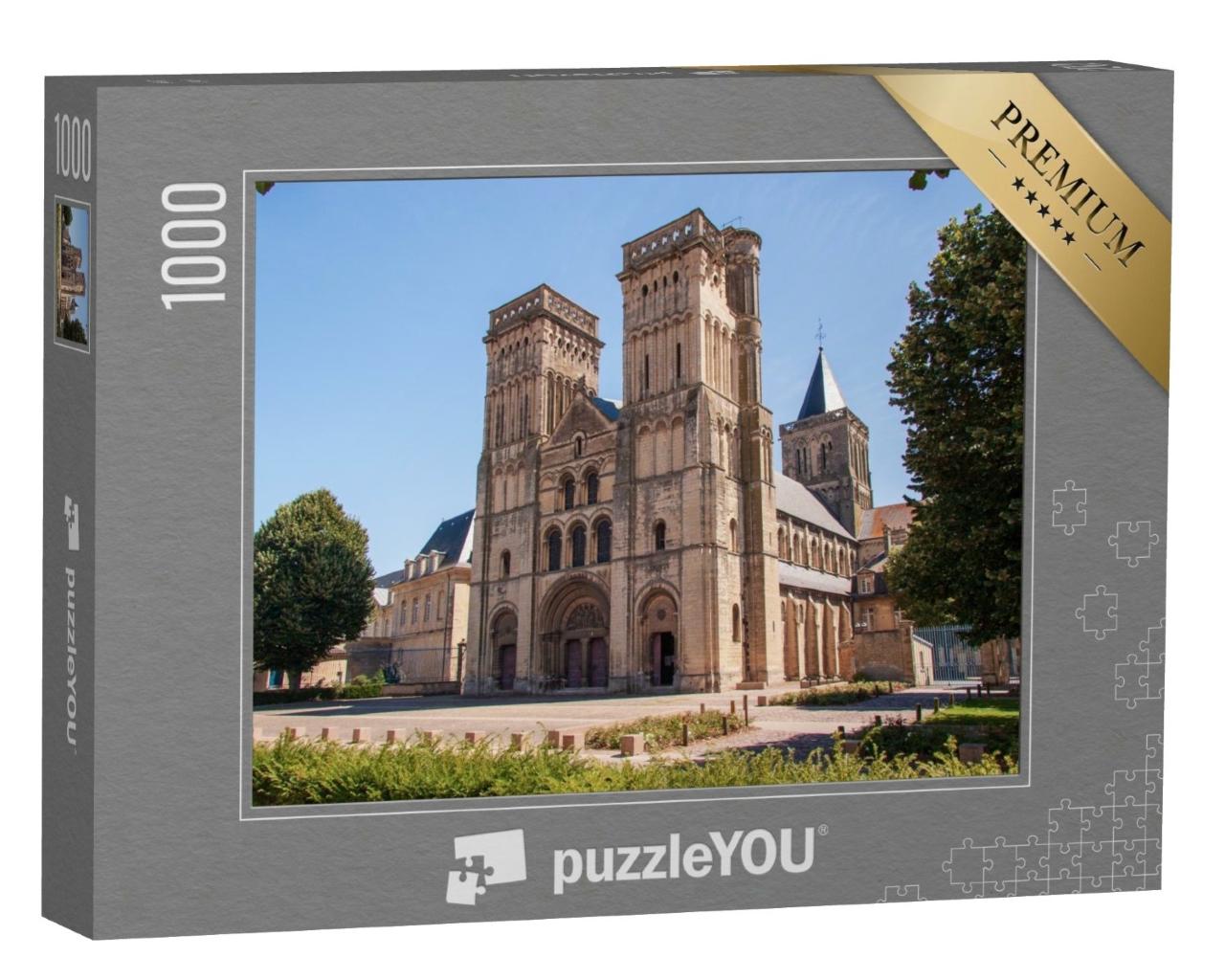 Puzzle de 1000 pièces « Abbaye aux Dames à Caen en Normandie en France »