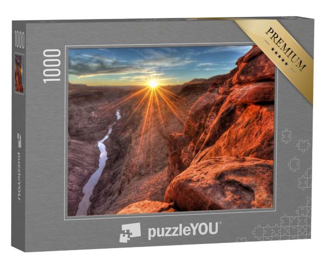 Puzzle de 1000 pièces « Coucher de soleil à Toroweap, Parc national du Grand Canyon, Arizona »