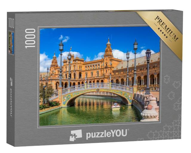 Puzzle de 1000 pièces « Séville sur la place d'Espagne »