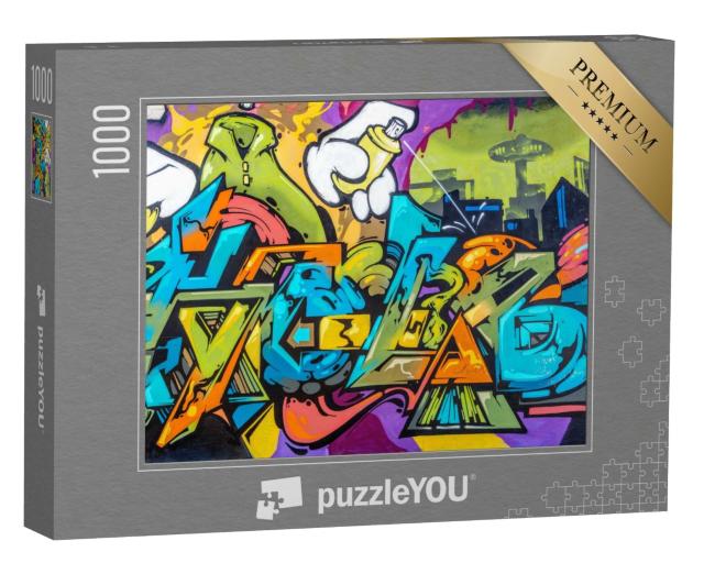 Puzzle de 1000 pièces « Beau street art, style graffiti »