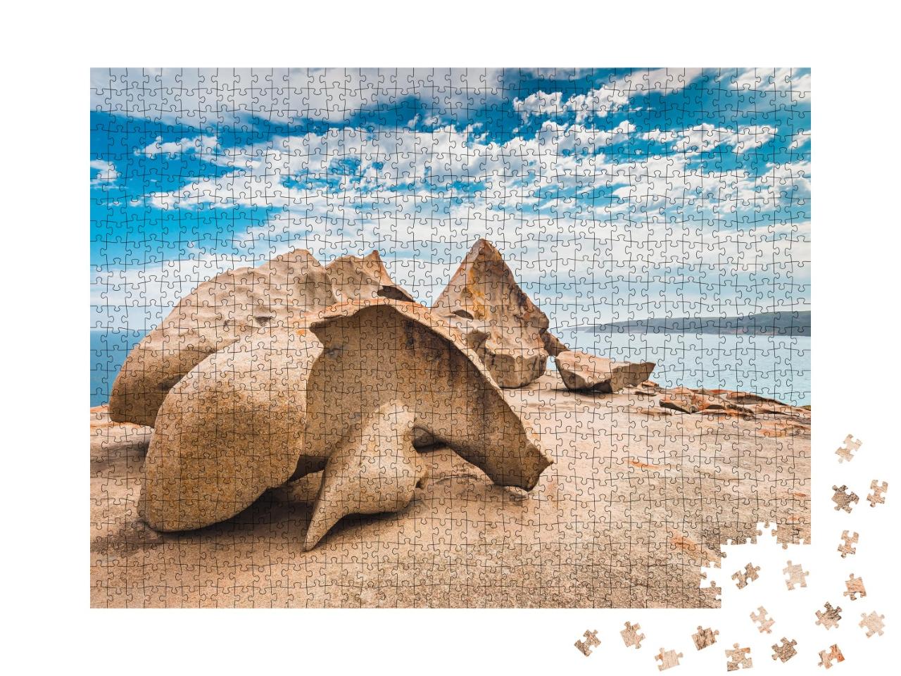Puzzle de 1000 pièces « Formations rocheuses remarquables sur Kangaroo Island, Australie du Sud »