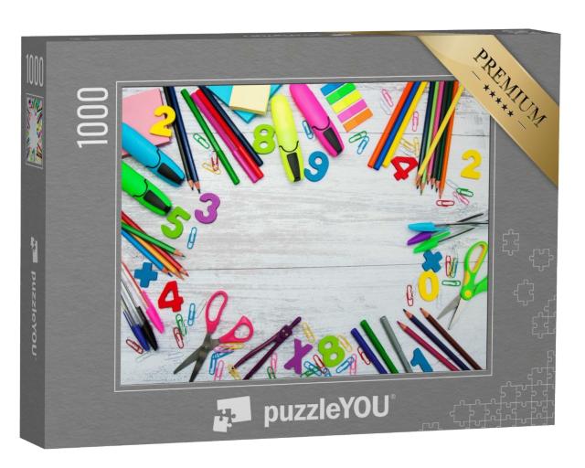 Puzzle de 1000 pièces « Rentrée scolaire »