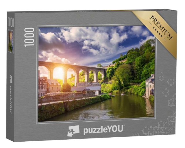 Puzzle de 1000 pièces « Port de Dinan à l'embouchure de la Rance, Bretagne, France »