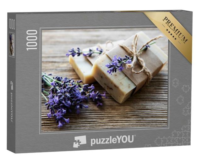Puzzle de 1000 pièces « Savonnettes artisanales aux fleurs de lavande »