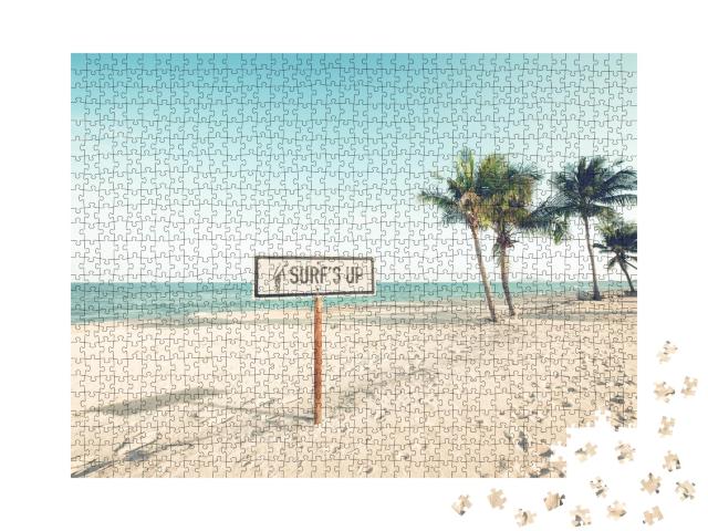 Puzzle de 1000 pièces « Un paradis de plage tropicale »