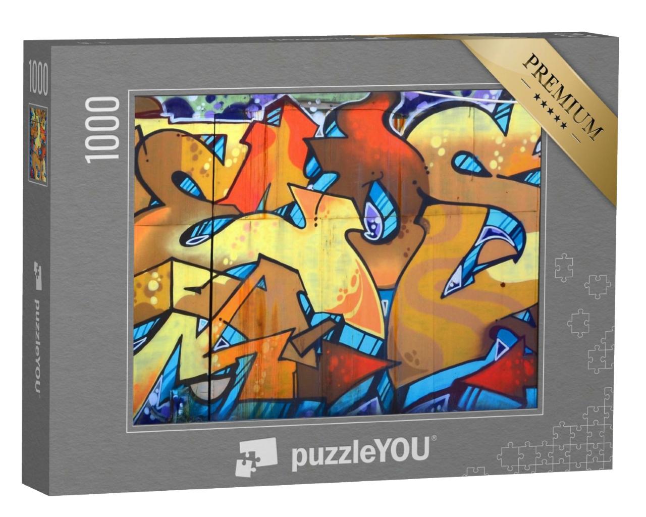 Puzzle de 1000 pièces « Peinture abstraite de graffiti »