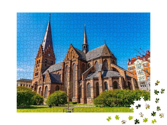 Puzzle de 1000 pièces « Église Saint-Pierre, Malmö, Suède »