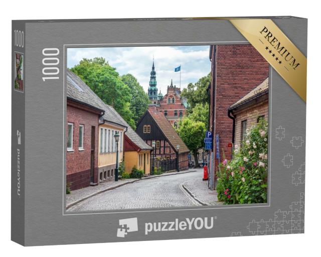 Puzzle de 1000 pièces « Lund, une petite ville ancienne de Suède, architecture scandinave »