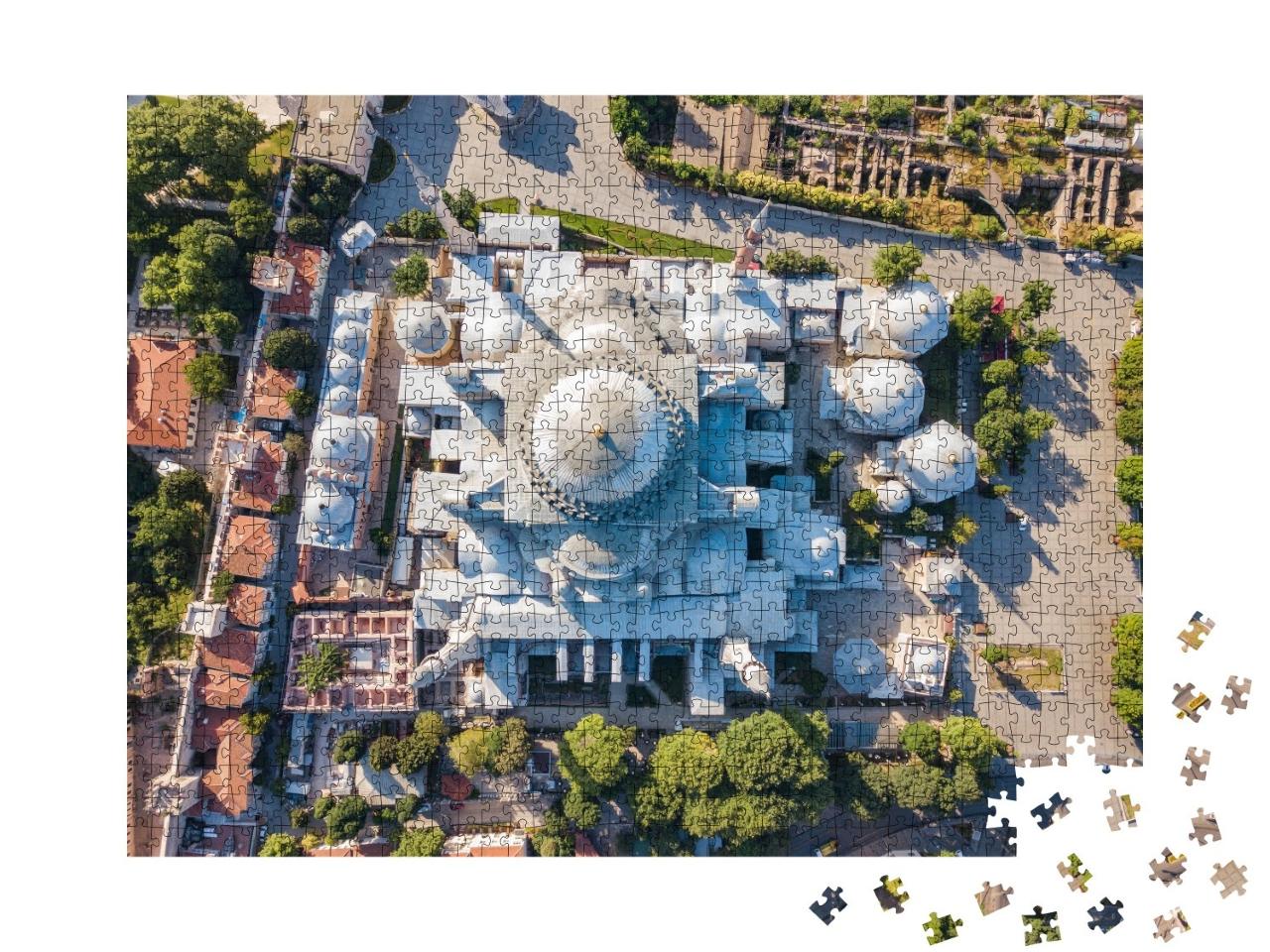 Puzzle de 1000 pièces « Musée de Sainte-Sophie vu du ciel, Istanbul, Turquie »