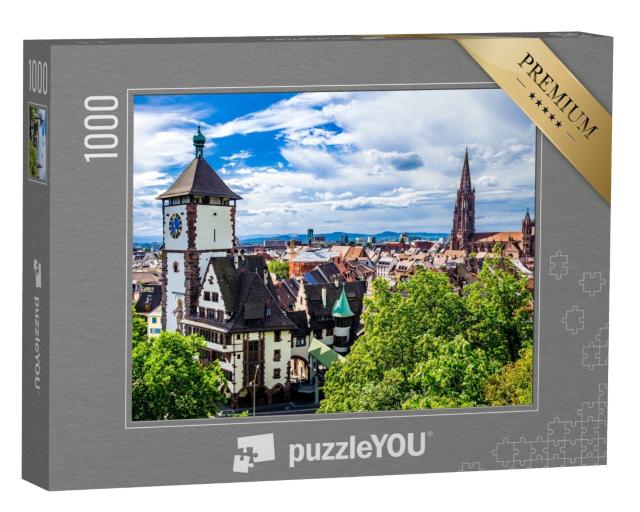 Puzzle de 1000 pièces « La célèbre vieille ville de Fribourg-en-Brisgau »