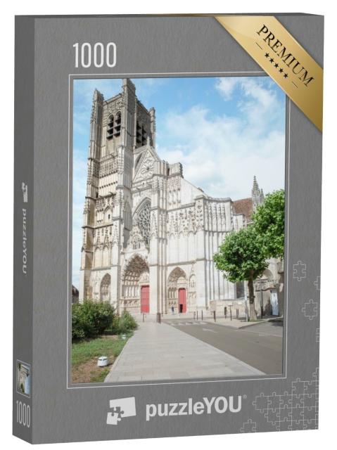Puzzle de 1000 pièces « Cathédrale Saint-Étienne d'Auxerre en Bourgogne, France »