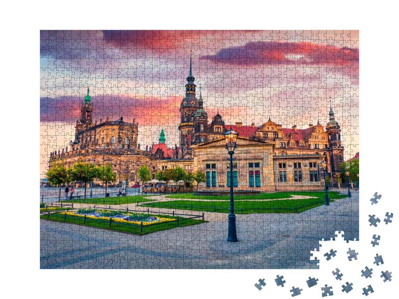 Puzzle de 1000 pièces « Château résidentiel des princes électeurs de Dresde, Allemagne »