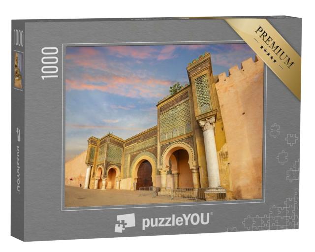 Puzzle de 1000 pièces « Porte de Bab El-Mansour, Maroc »