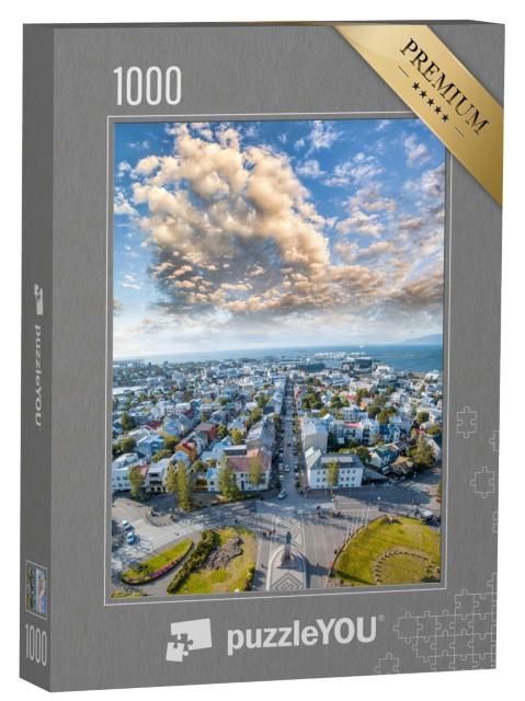 Puzzle de 1000 pièces « Vue depuis la Hallgrimskirkja, Islande »