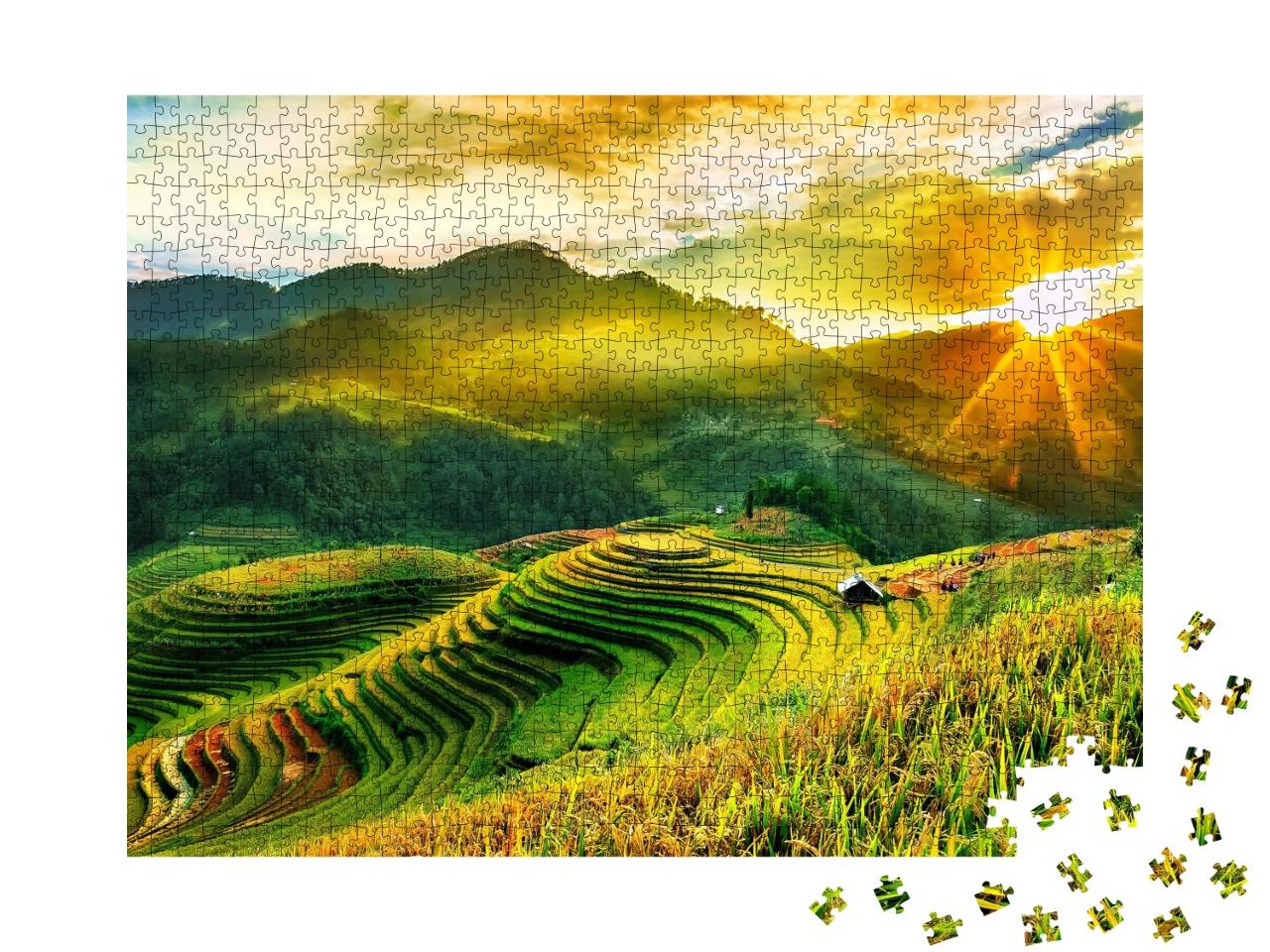 Puzzle de 1000 pièces « Rizières en terrasses au Vietnam »