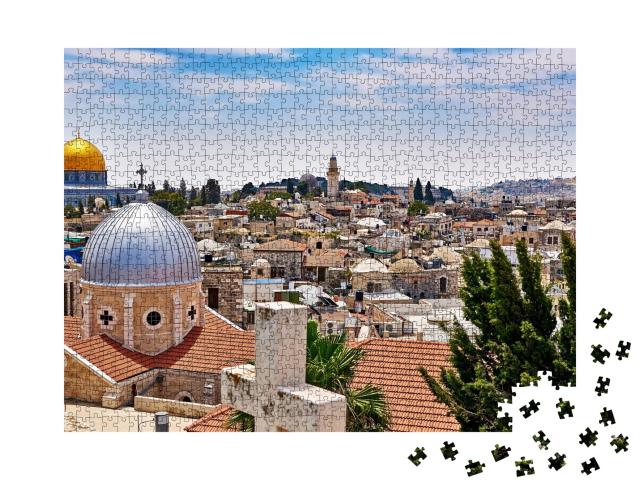 Puzzle de 1000 pièces « Magnifique vue sur Jérusalem, Israël »