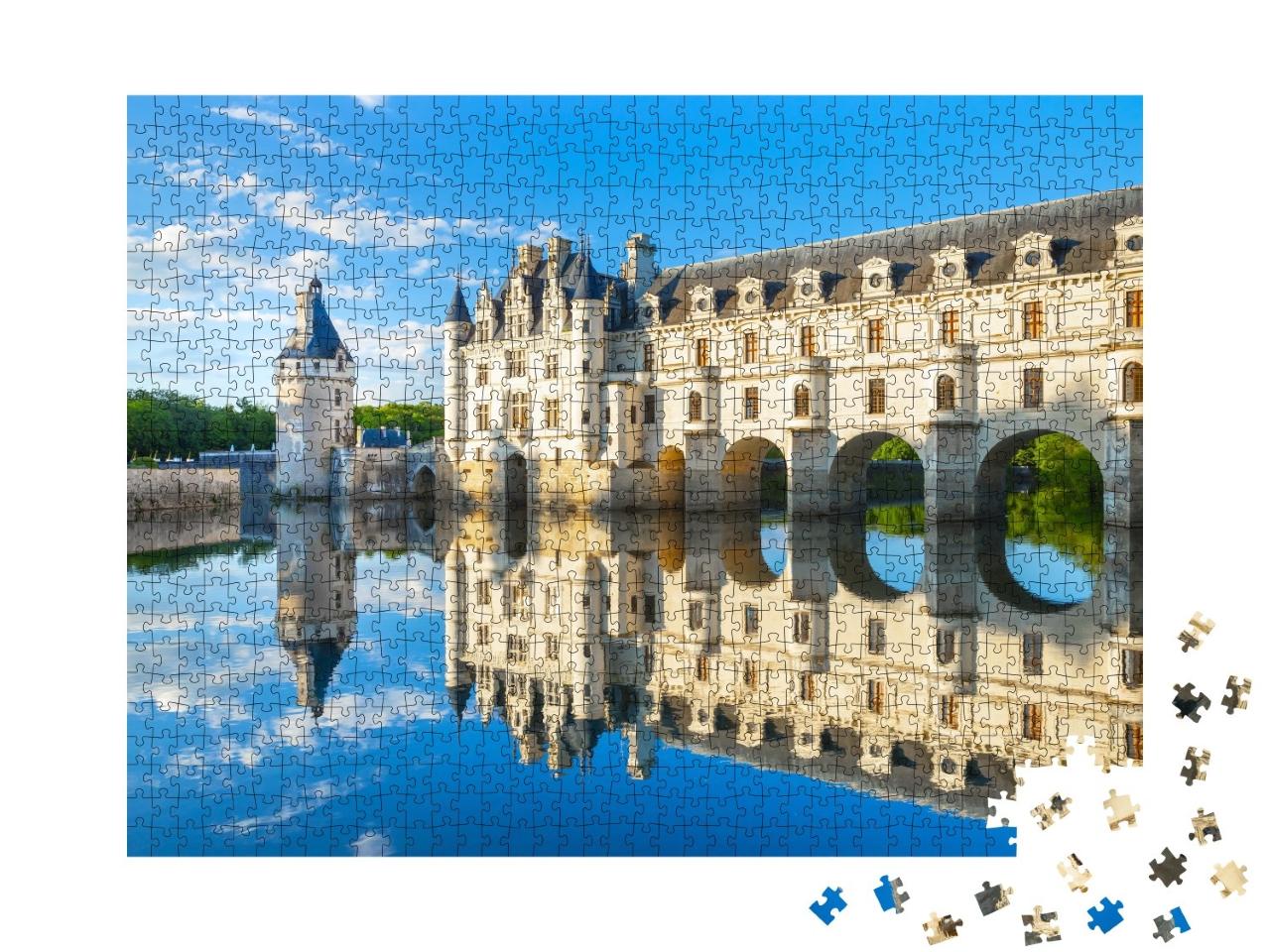 Puzzle de 1000 pièces « Château de Chenonceau dans la vallée de la Loire en France »