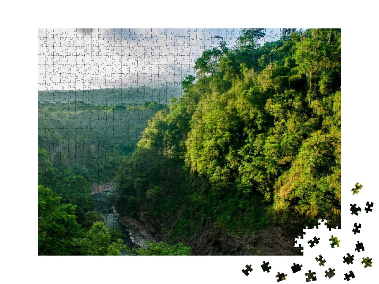 Puzzle de 1000 pièces « Barrage de Cachi près de Cartago, Costa Rica »
